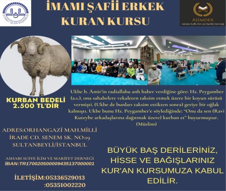 ASİMDER - İmamı Şafii Yatılı Erkek Kuran Kursu